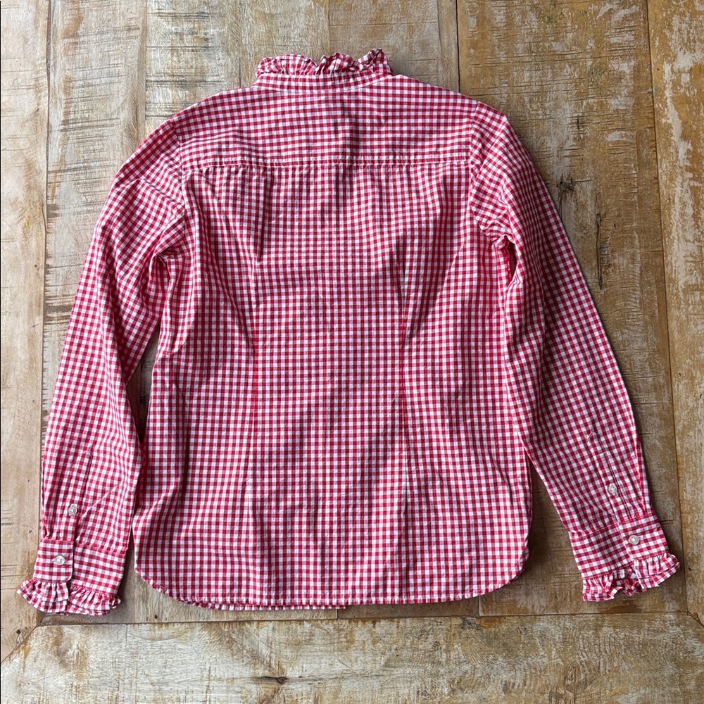 Vineyard Vines Red Gingham Girls Shirt size 14 - Picture 6 of 6
